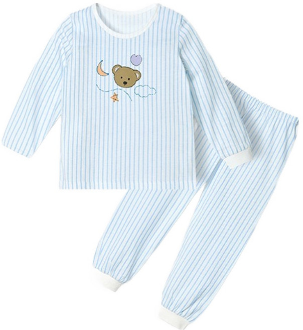 유니프랜드 아동용 굿나잇 단면 9부 면 내의 상하의 세트