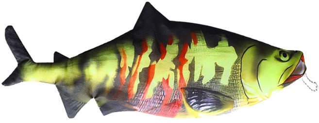 아트조이 리얼 프린팅 파우치 필통, 연어, 1개