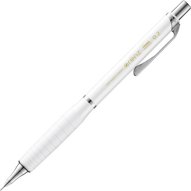 펜텔 오렌즈 러버그립 샤프 화이트 XPP602G-W, 0.2mm, 1개