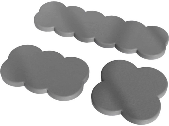 앤티스 클라우드 반영구 다용도 규조토 트레이 소 + 중 + 대 세트, 다크그레이, 1세트