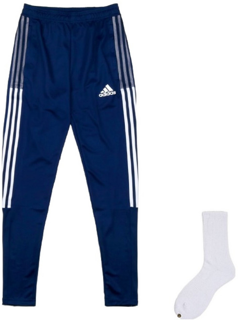 adidas 男款 Tiro 運動訓練褲 GE5425 + Welldone 襪子組