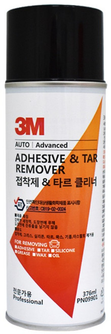 쓰리엠 접착제 타르 클리너 제거제 PN09901, 1개, 376ml