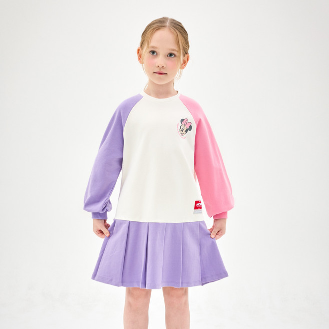 젤리스푼 여아용 디즈니 미니 마우스 상큼 체리 플리츠 원피스