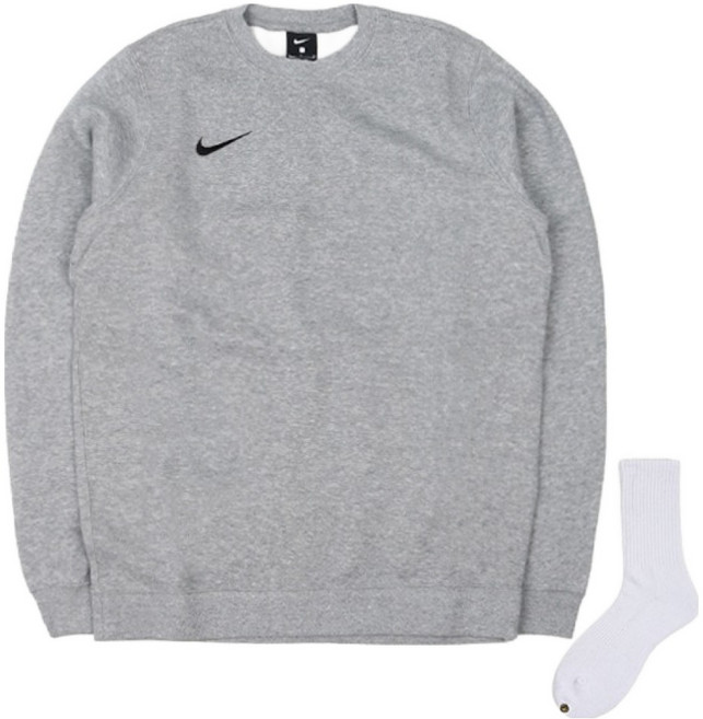 Nike Team Club Swoosh 大學T AJ1466-063 + Welldone 襪子組