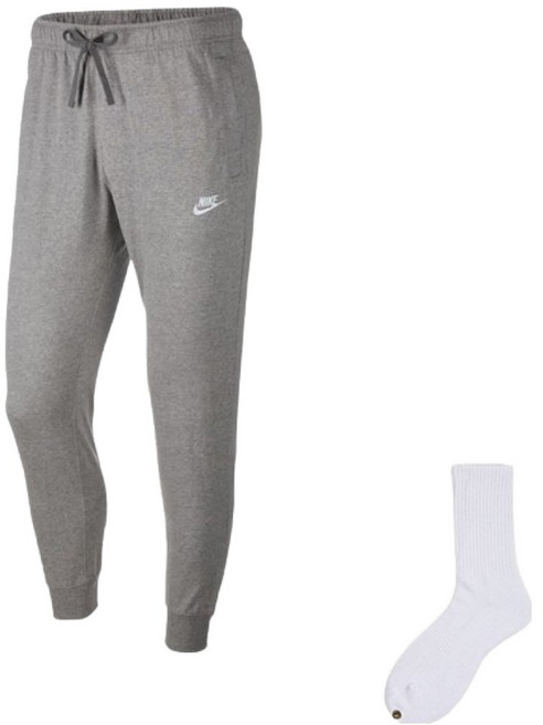 Nike 男款 Jersey Club 束口褲 BV2762-063 + Welldone 襪子套組