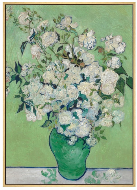 BOLUO GALLERY 菠蘿選畫所 梵谷 玫瑰II 掛畫 70 x 50cm 木色 AVAR5711D