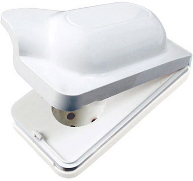 보에담 방우 방적형 콘센트 2구 세로 화이트, 1개