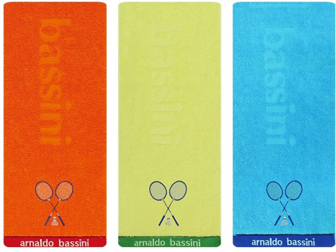 아날도바시니 배드민턴클럽 스포츠 수건 20 x 100 cm, 랜덤발송, 3개