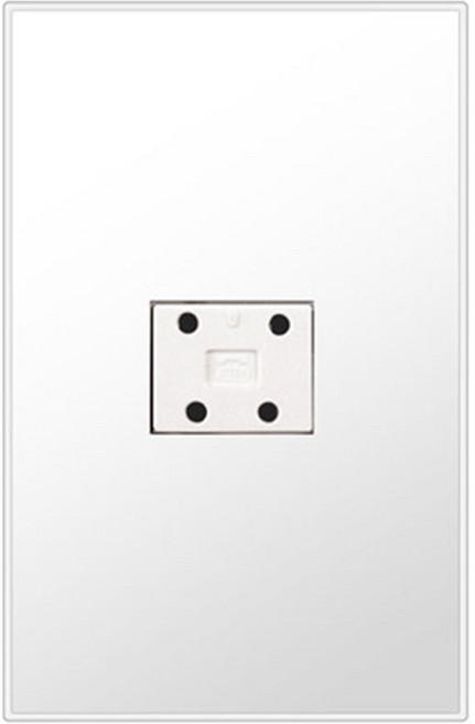 보에담 전화 콘센트 4P 1구 스노우화이트, 1개