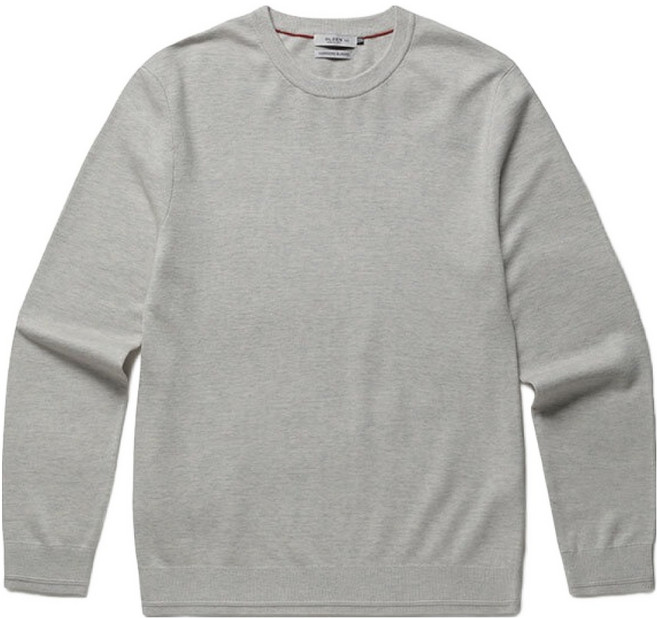 올젠 남성용 캐시미어 혼방 베이직 라운드 스웨터 ZAD4ER1901