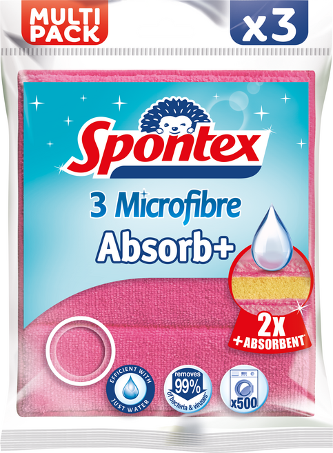 스폰텍스 ABSORB+ 흡수 쫙 다용도 초미세 행주 멀티팩 3p, 1개