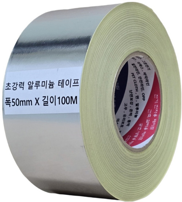 덕트몰 대용량 초강력 접착 알루미늄 은박 테이프 50mm x 100m, 1개