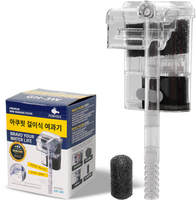 모비딕 아쿠핏 걸이식 여과기 GH-3W, 3W, 1개