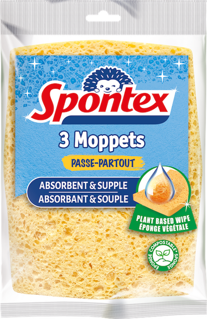 스폰텍스 MOPPETS 모펫 컬러 포인트 스펀지, 1개, 3개입