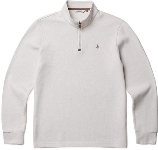 올젠 남성용 하이넥 하프집업 긴팔 티셔츠 ZPD4TU1501