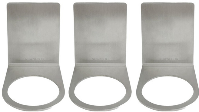 뉴앤룩 스텐 디스펜서 거품용기 홀더, 실버, 3개