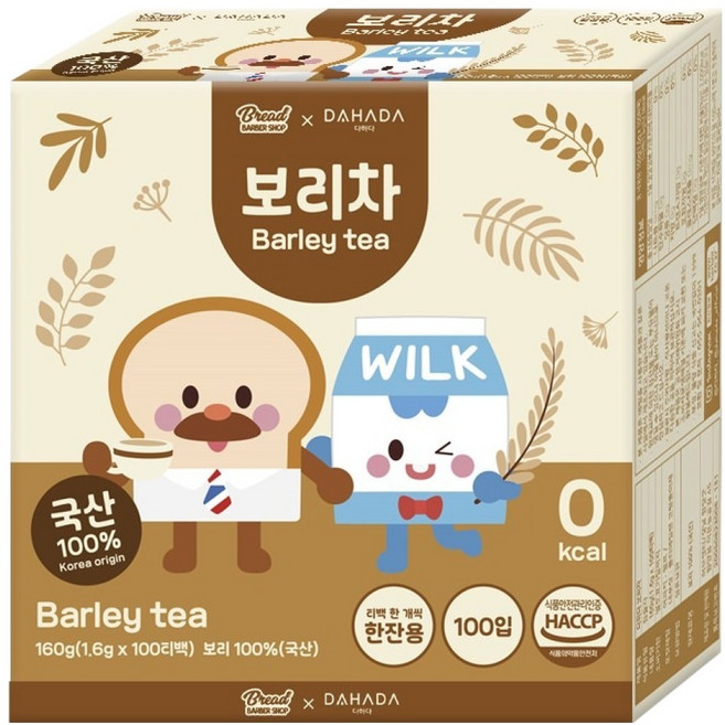 다하다 보리차, 1.6g, 100개입, 1개