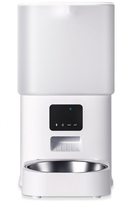 디클펫 반려동물 자동 급식기 AT-220, 6L, 화이트, 1개