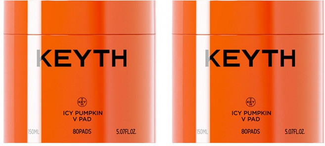 KEYTH 아이시 펌프킨 브이 패드 150ml, 2개, 80매입