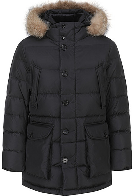 올젠 남성용 라쿤퍼 후드 사파리 덕 다운 ZOD4FP1306