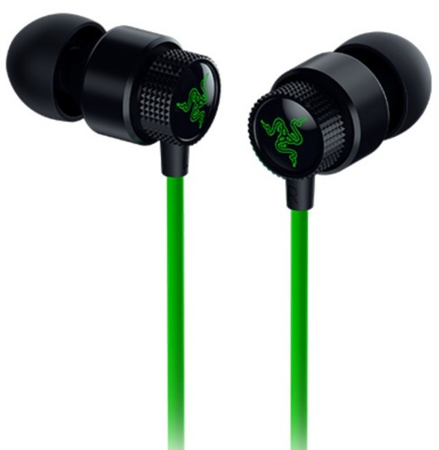 레이저 Hammerhead V3 고음질 유선 게이밍 이어폰 + 변환젠더 세트, RZ12-05590100-R3AC, 그린