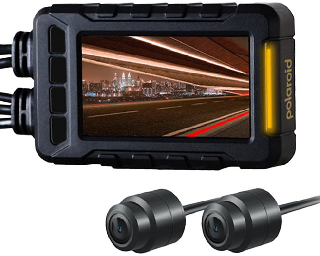 Polaroid 寶麗萊 小蜂鷹 機車夜視雙鏡頭行車記錄器 內建GPS天線 附32G記憶卡 MS279WG, 1個