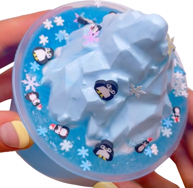 에밀리슬라임 펭빙수 샤베트 슬라임, 1개, 300g, 블루