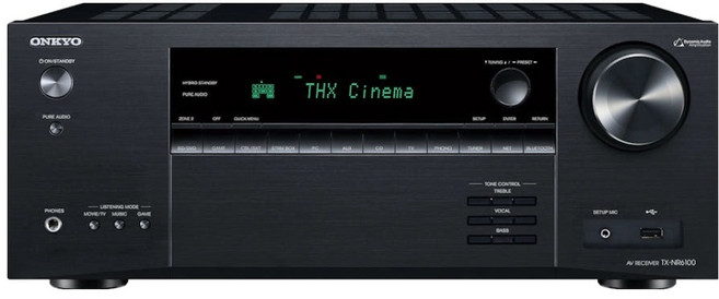 온쿄 7.2채널 돌비애트모스 8K AV 리시버 블랙, TX-NR6100