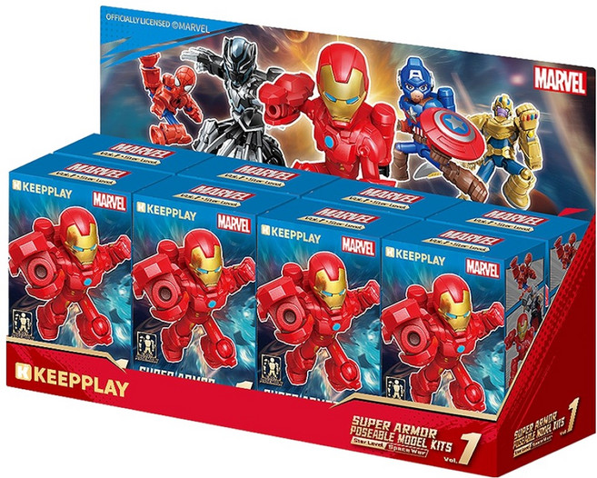 킵플레이 마블 블록 피규어 8종 세트, 1세트