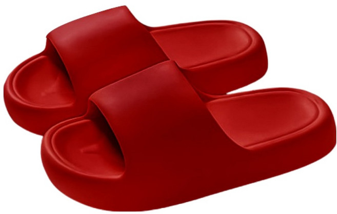 블럭마트 키높이 실내 욕실화, 레드, 1개