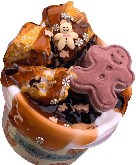 에밀리슬라임 진져버블티 버터 슬라임, 혼합색상, 250g, 1개