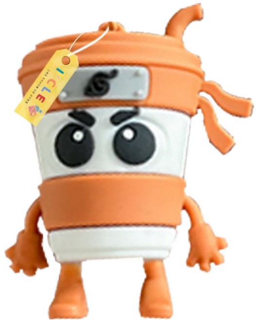 아이끌레 이탈리안 브레인롯 피규어 카푸치노 아사시노+스트랩 키링세트, 1세트