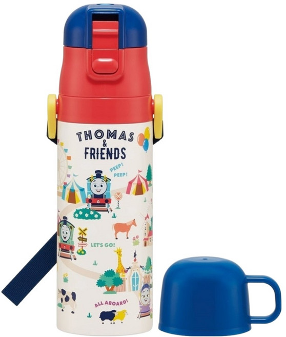 Skater 不鏽鋼超輕量水壺, 湯瑪士小火車, 470ml, 1個
