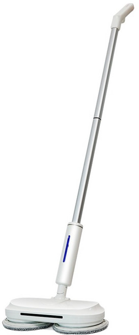 대웅 듀얼 무선 물걸레청소기 + 극세사패드 4p 세트 CZ-WM031L, 화이트