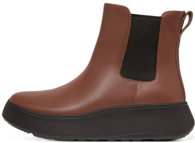 fitflop F-Mode 皮革厚底切爾西靴