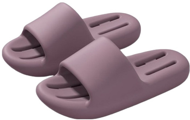 블럭마트 키높이 물빠짐 욕실화, 퍼플, 1개