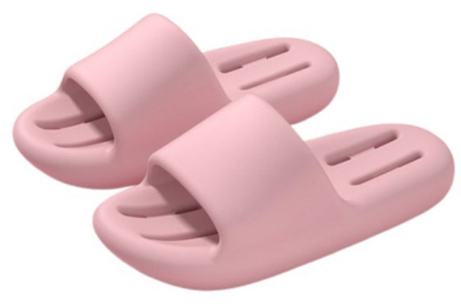 블럭마트 키높이 물빠짐 욕실화, 핑크, 1개