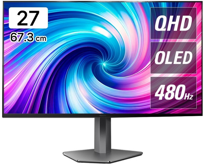 AOC AGON AlphaScan QHD OLED 480 FreeSync HDR 電競無亮點螢幕, 67.3cm, AG276QKD