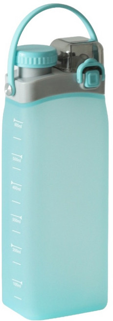 무디타 리본제이 플래티넘 실리콘 롤업 텀블러, 스카이블루, 600ml, 1개