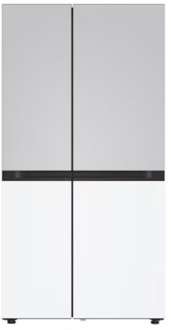 LG전자 디오스 AI 오브제컬렉션 832L 양문형 냉장고 방문설치, S836MRQ032