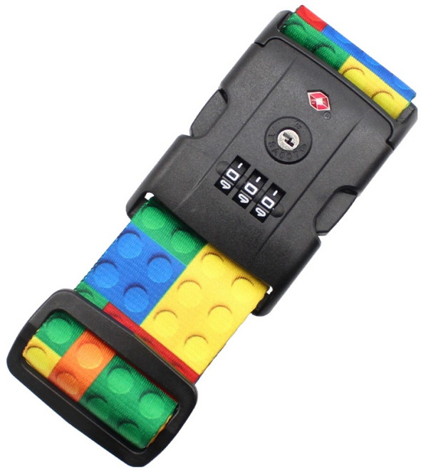 트래블큐브 TSA 패턴 여행가방 터짐방지 3다이얼 보호벨트