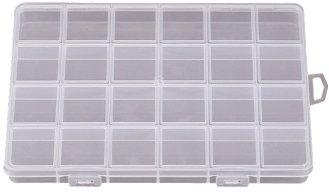 아트조이 칸칸이 다용도 케이스 24칸, 투명, 1개