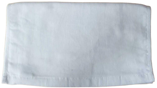 LIFE 來福牌 素色紗布毛巾 精梳棉, 白色, 1個