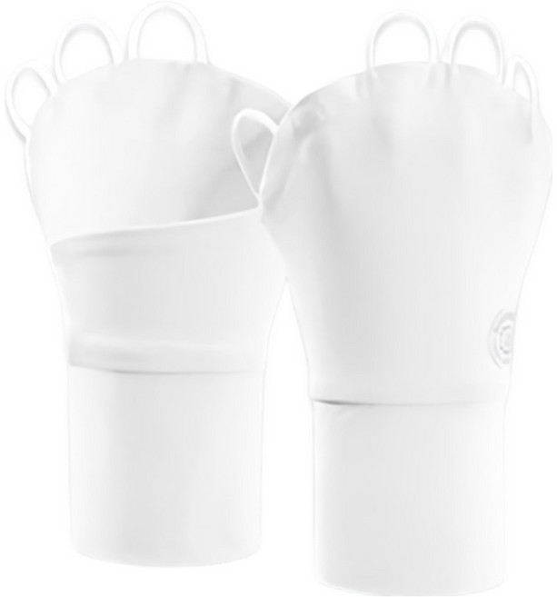 고로브이조이 GO LOVE JOY 골프 냉감 손등 토시 양손세트, 화이트, 1세트