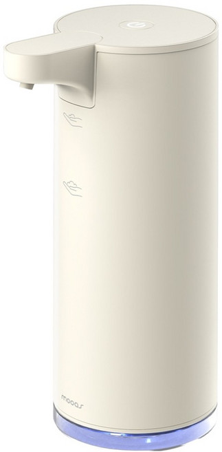 무아스 퓨어앤클린 소프트버블 메탈 자동 디스펜서, 아이보리, 1개