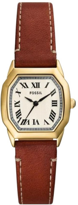 FOSSIL Harlow 永恆八芒復古羅馬數字女錶 真皮錶帶 ES5364 27mm