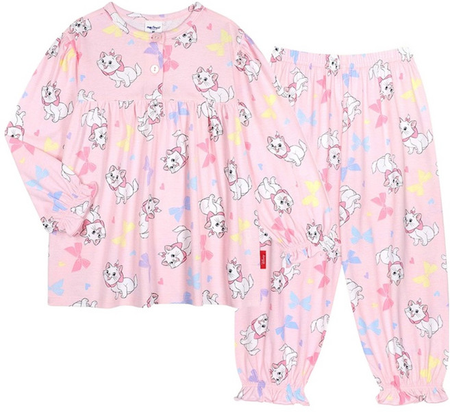 몰리멜리프렌즈 여아용 디즈니 마리 레인보우 파자마 세트