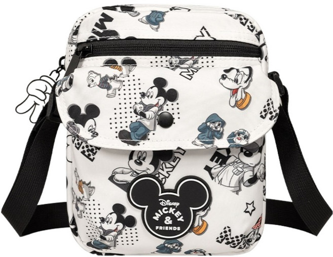 Disney 迪士尼 米奇好朋友 直式側背包 PTD24-G5-61WT, 白色