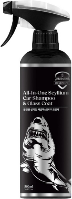 黑鯊 多合一汽車玻璃鍍膜劑, 1個, 500ml