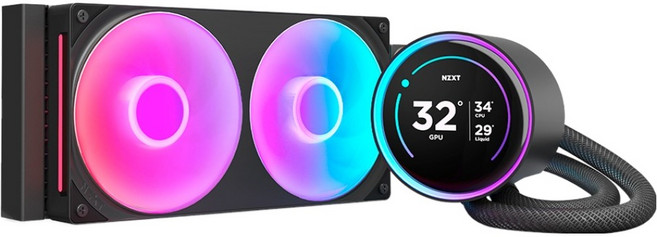 NZXT 恩傑 CPU 散熱器 Kraken Elite 240 RGB, 1個, 黑色
